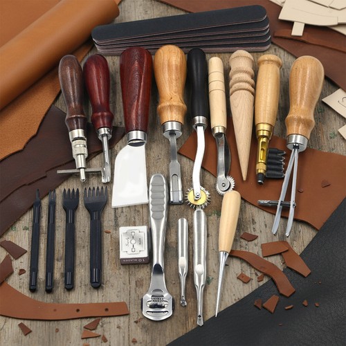 19pcs leather craft tools - leather,