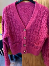 ZARA pink warm cardigan size