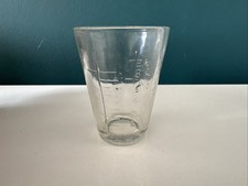 Vtg 1940's Hospital Glass Measure OZ, MLS, Table & Teaspoons Dessert