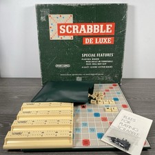 Scrabble De luxe Board Game | Deluxe | 1970s Spears Games with Rotating Board