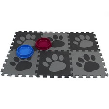 Dog Cat Puppy Kitten Pet Feeding Bowl Mat Food Water Non Slip Easy Clean