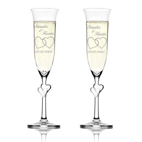 Set champagne glasses - set,