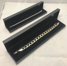 BRACELET BOXES WHOLESALE Large Jewellery Watch Gift Box BLACK Plastic Box 12/50
