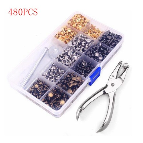 480pcs leather rivets set - 480pcs,
