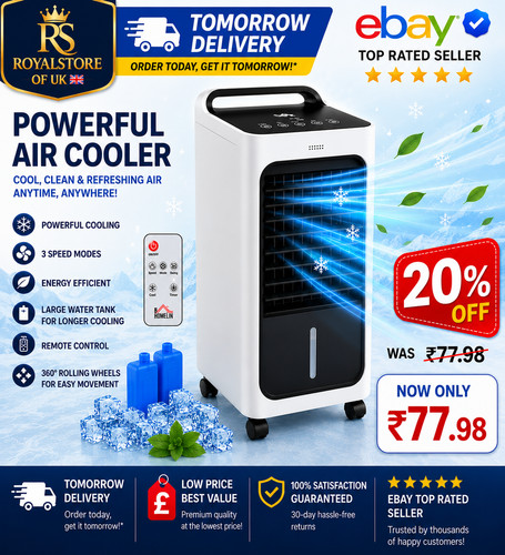 Homcom mobile air cooler for - cooler,