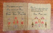 Pair of William IV Needlework