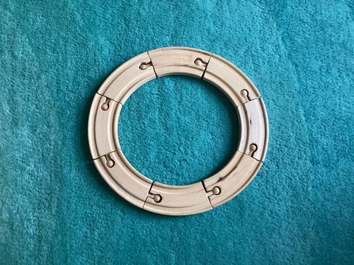 Small curved track for - track, wooden