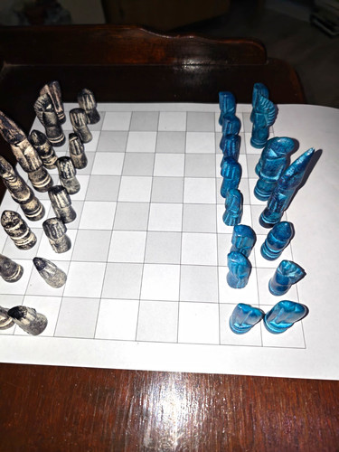 Hand carved soapstone - hand, chess