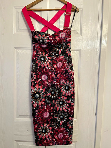 Ted baker pink black floral - black,