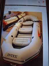 Intex Mariner 4, 4 Person heavy duty Inflatable  boat, used  once.