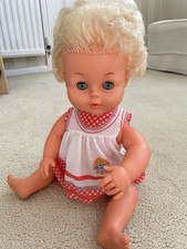 Vintage, 1970's Palitoy Tiny Tears Doll with Dress And Pants Lovely Condition 