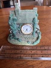 Ceramic Cottage Clock Ornament