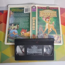 Bambi: 55th Anniversary Walt Disney's Masterpiece (VHS 1997) Limited Edition CIB