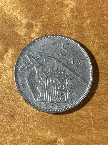 1957 spain pesetas coin - 1957,