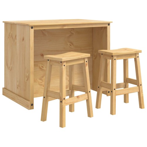 Kitchen island set with shelf - with,