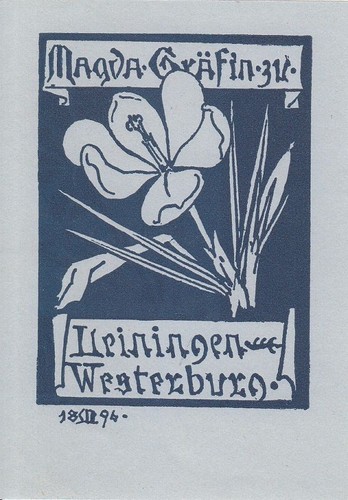Exlibris bookplate klischee - exlibris,