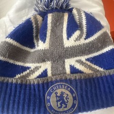 Chelsea FC Old Skool Bobble Hat Union Jack Retro Chels