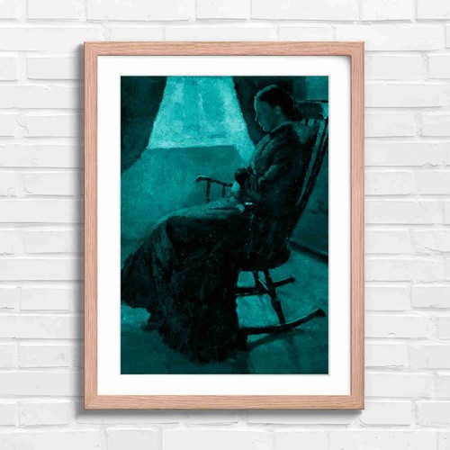 Dark victorian woman - woman, rocking