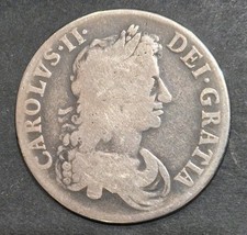 1671 Crown Charles II Silver