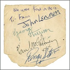 The Beatles Autographs Leeds