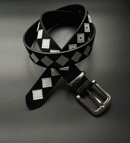 Stussy black diamond leather - stussy,