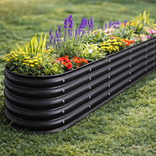 Large Galvanised Steel Raised