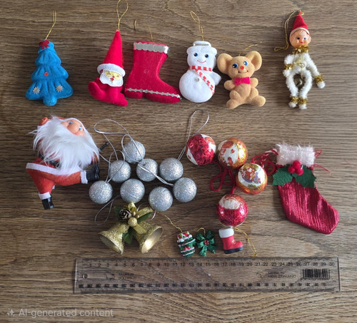 Vintage christmas ornaments - vintage,