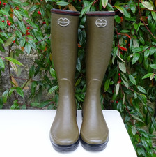 Le Chameau Giverny Wellies Green UK size 6 / EU 39 Jersey Lined