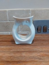 PartyLite SmartScents Owl Scent Stick Holder Creamy White Ceramic Scent Diffuse 