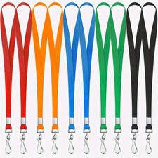 Lanyard Neck Strap with Metal Clip ID Badge Keys Cards Office School Security