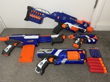 Nerf Gun Bundle – Stockade, Alpha Trooper CS12, Strongarm,Firestrike w/ 20 Darts