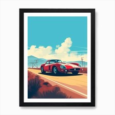 A Ferrari 250 Gto Car In Route