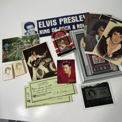 Elvis presley memorabilia lot - presley,
