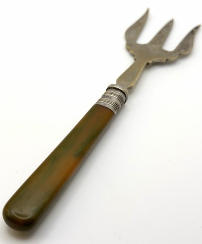 Antique epns pickle - pickle, fork