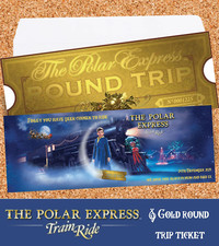 Personalised Polar Express Train Ride Ticket Voucher Christmas Keepsake Gift