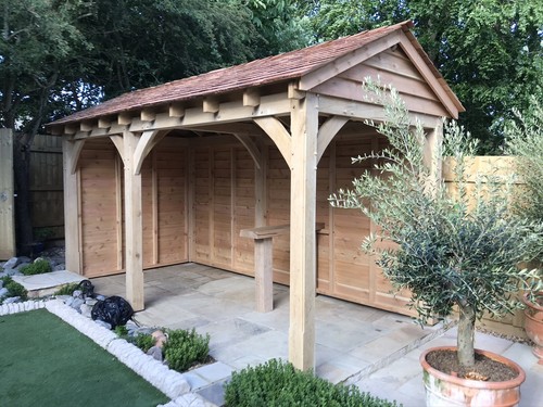 Oak gazebo frame no - gazebo, 3m