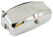 Chrome metal rear number plate - chrome,