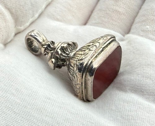 Seal fob pendant - fob, carneilian