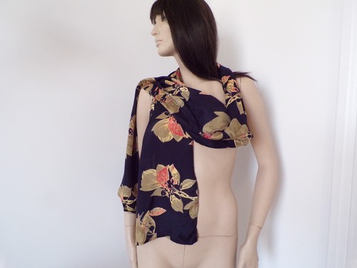Masai long navy blue - long, coral