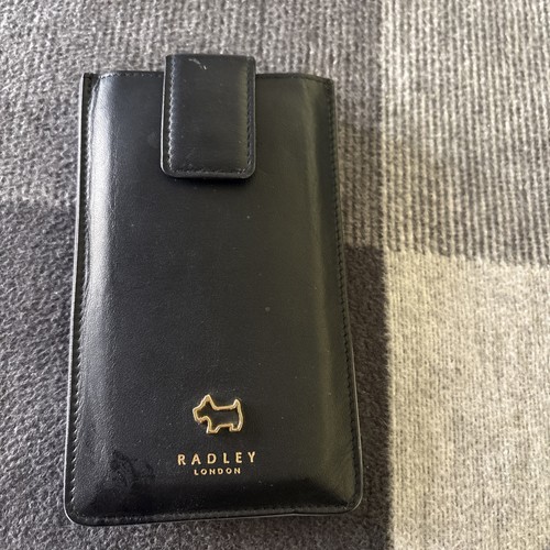 Radley black leather phone - radley,