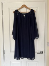 Monsoon Navy Chiffon Cape