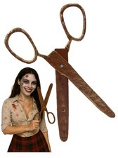 Halloween Big Giant Fake Scissors Rusty Large Prop Clown Zombie Teacher Costume