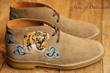 Gucci Tiger Beige Suede Chukka