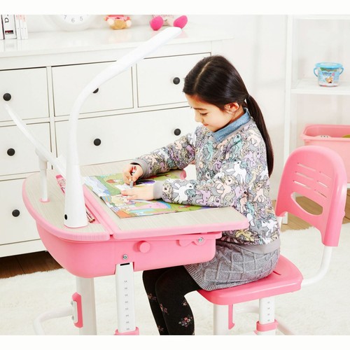 Pink ergonomic desk - pink, &