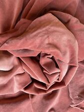 Vintage  - Wide Velvet Curtains - Dusky Rose Pink Lined - 94 x 54 in - VGC