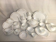 Mayfair Alpine - vintage floral gilded tableware - 1C4G #