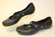 Crocs Alice Work Mary Janes NEW Womens (4-10) Black Slip Resistant Shoes 11050