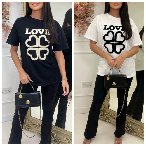 Womens love shirt ladies - t,