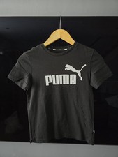 PUMA Kids Black T-Shirt Camo