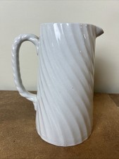 Antique Edwardian, Burleigh Ware, Burgess & Leigh ‘Swirl’ Jug, Approx 3 Pints